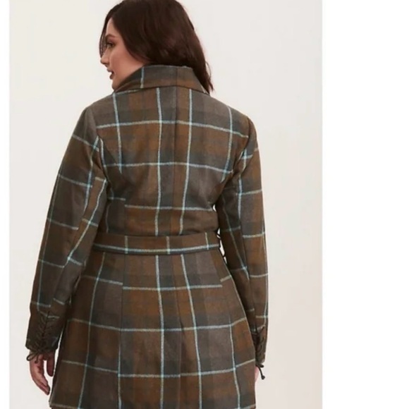 Torrid x Outlander Wool Blend Jacket Coat Size 2 (2X) Tartan Plaid Read* - Picture 6 of 13